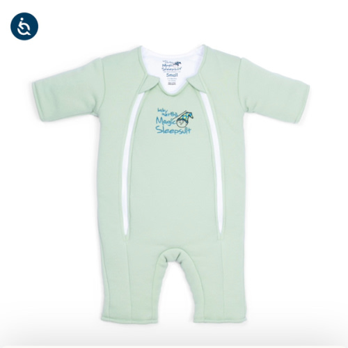Sage Green Baby Merlin’s Magic Sleepsuit – 100% Cotton Sleep Solution