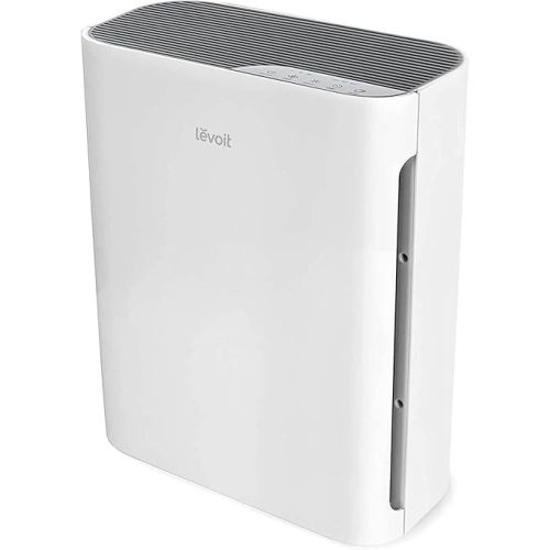 Levoit Air Purifier for Home Bedroom, Quiet Clean with Washable Pre-Filter for Dander, Smoke, Dust, Pollen, AHAM VERIFIED, Odor Eliminators for Medium Sized Rooms, Pet Hair Remover, Vital 100, White