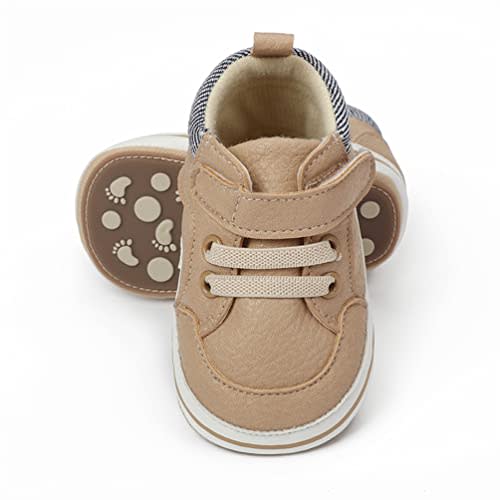Clowora Baby Boys Girls Shoes Non-Slip Rubber Sole Sneakers Infant First Walking Toddler Crib Shoes Newborn Loafers Flats.