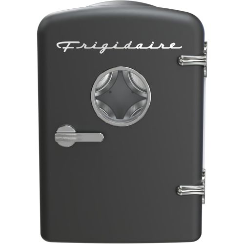 Frigidaire EFMIS171 Retro Mini Portable Personal Fridge - Ideal for Home, Office or Dorm - Includes Carrying Handle, AC/DC Wall/Car Charger