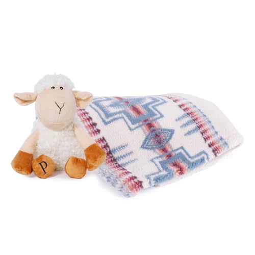 PENDLETON Harding Rosewood Pet Throw + Lamb Toy Gift Set