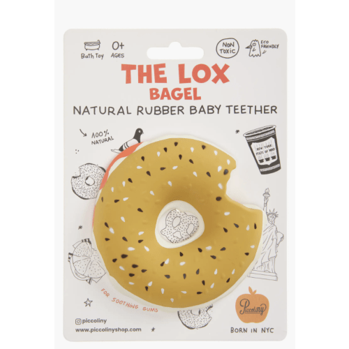 Rubber Teether - Lox Bagel