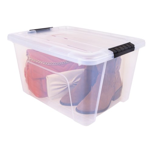 IRIS Large 32 -Quarts ) Clear Stackable