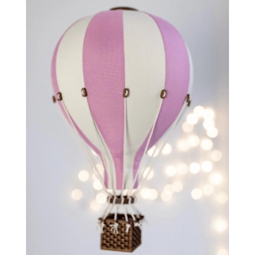 Hot Air Balloon (L) - Powder Pink / Cream