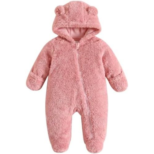 Jecson Baby Bear Outfit Newborn Clothes Infant Snowsuit Hooded Jumpsuit