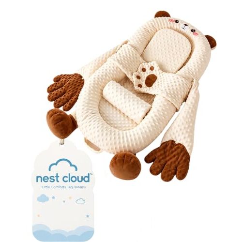 Nest Cloud Automatic Patting Comfort Cushion (D) | 3-Speed Adjustable Motion, Remote Control, Soft Plush Lap Support for Home Relaxation
