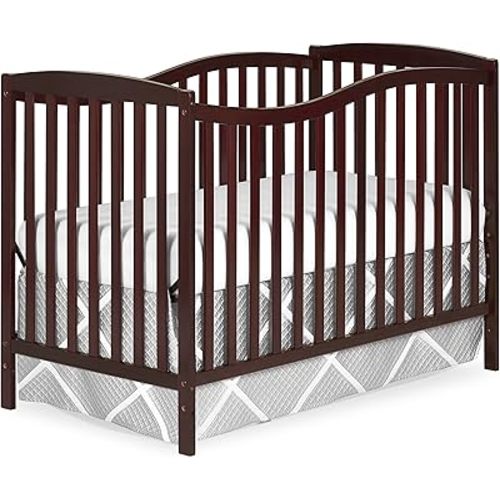 Dream On Me Chelsea 5-In-1 Convertible Crib In Espresso, JPMA Certified