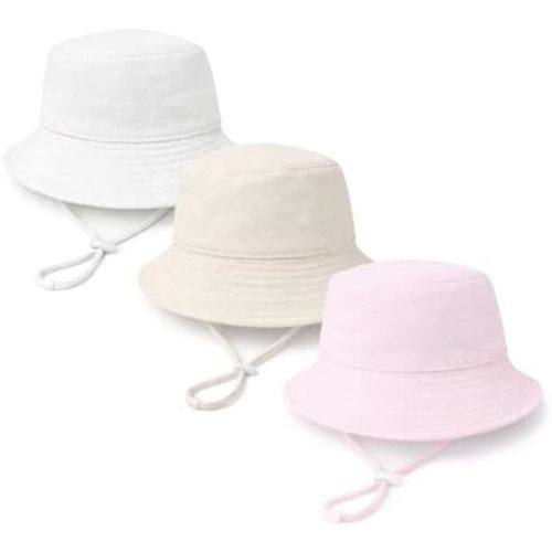 Baby Sun Hat Infant Toddler Summer Cotton Yarn Bucket Hat for Boys Girls