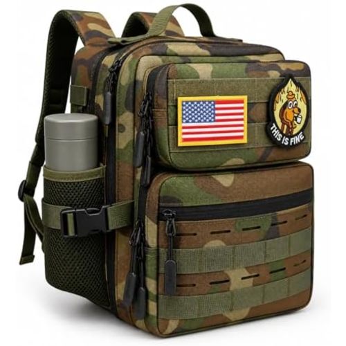 9L Mini Tactical Backpack for Men Women,Small Military Tactical Backpack for Sport,Gym,Hiking,Travel,Camping (Jungle Camo)