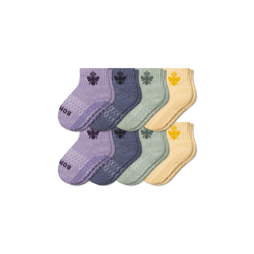 Toddler Gripper Calf Sock 8-Pack
