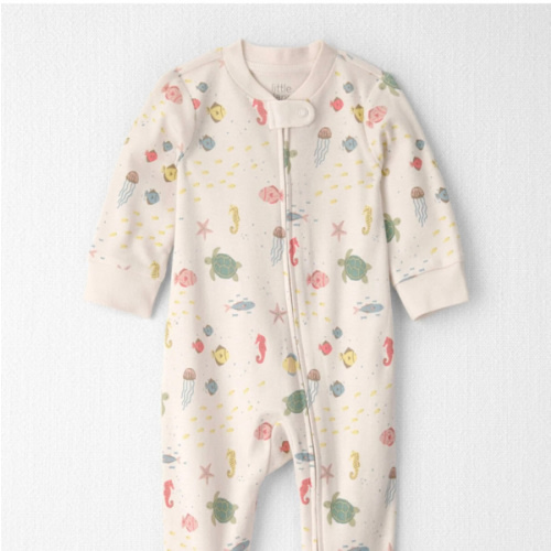 Baby Organic Cotton Sleep & Play Pajamas in Under the Sea - Little Planet | Carter's