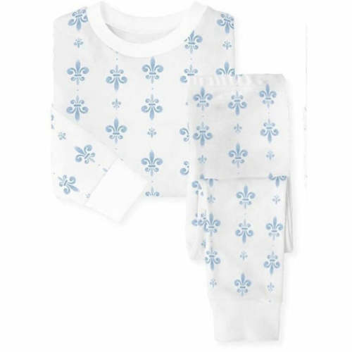 Fluer de Lis Organic Pajamas - Blue