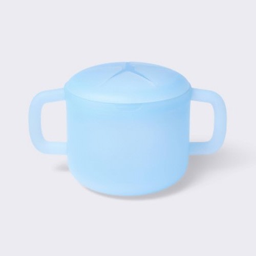 Silicone Snack Cup with Removable Lid - Blue - Cloud Island™