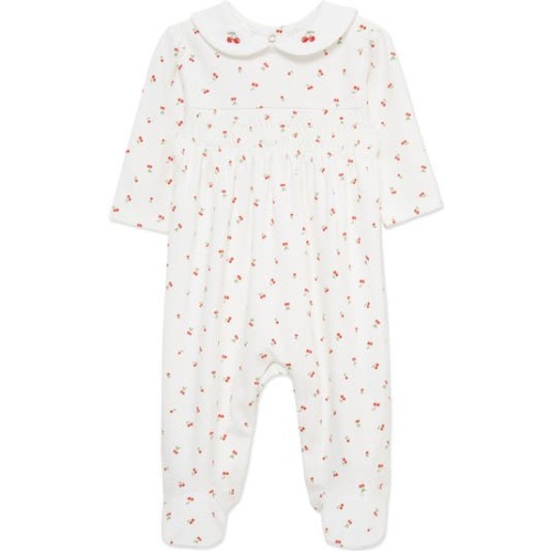 Tiny Cherries Pima Cotton Footie