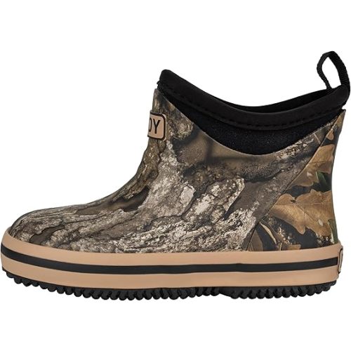 Buoy Boots Camo Pattern Toddler & Kids Ankle Rain Boots for Boys & Girls