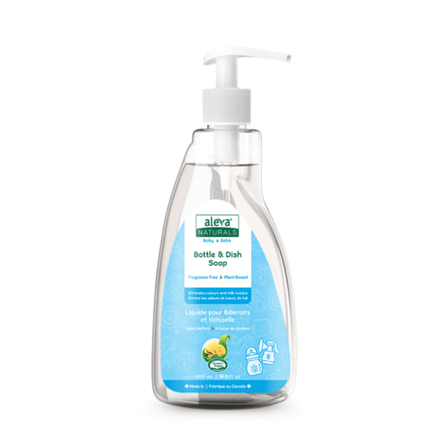 Aleva Naturals Bottle & Dish Liquid, Fragrance Free - 500ml - Walmart.ca