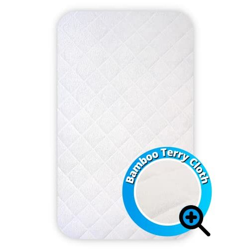 Waterproof Playard Mattress Pad Sheet for 4moms Playard, Mattress Cover Protector Fits 4moms Breeze Plus Playard & Breeze GO Playard, Pack N Play Sheet Fits 41" x 28.5" Mattress
