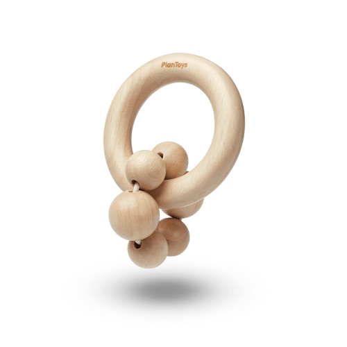 Beads Baby Rattle - Natural