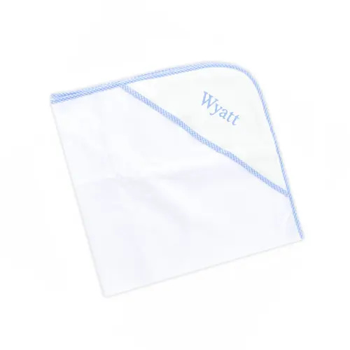Blue Gingham Hooded Towel