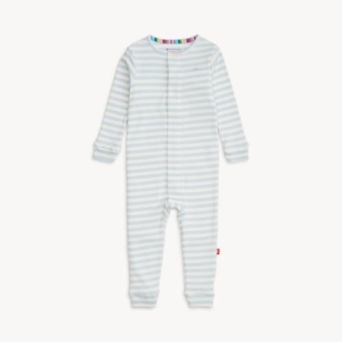 Magnetic Me Blue Stripe Coverall - The Sandbox Children's Boutique