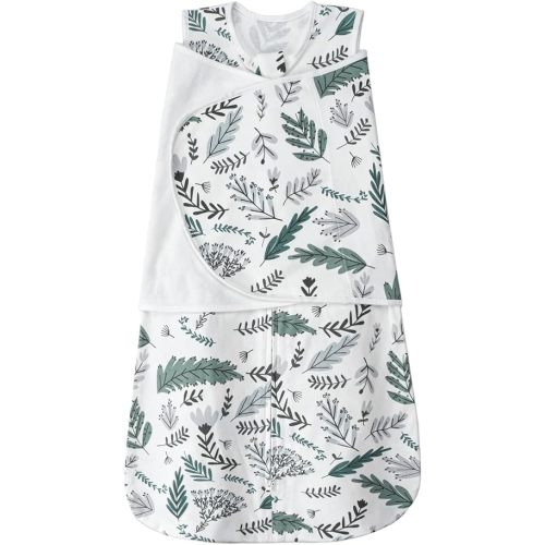 ZIGJOY Sleep Sack Swaddle 1.0 TOG Baby Wearable Blanket 100% Cotton Baby Swaddle Blanket for Newborns