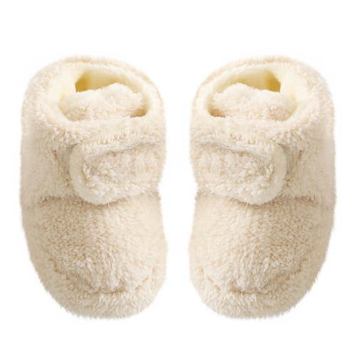 FAIWAD Baby Infants Girls Boys Fleece Warm Sock Shoes Toddlers Solid Color Winter House Slipper Shoes