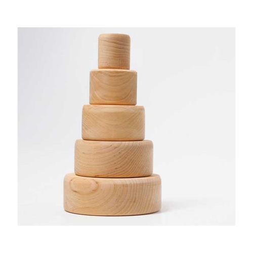 Grimm's Wooden Toys | Stacking Bowls Natural