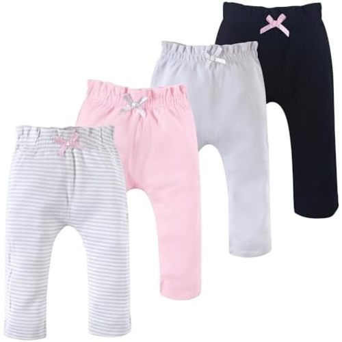 Touched by Nature Basics Unisex Baby Organic Cotton Pants 4-Pack