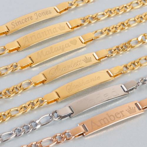 14k Gold Plated Baby Bracelet Personalized, Child ID Bracelet, Custom Name Baby Boy Girl Bracelet, Medical Id Bracelet, Baptism Gift