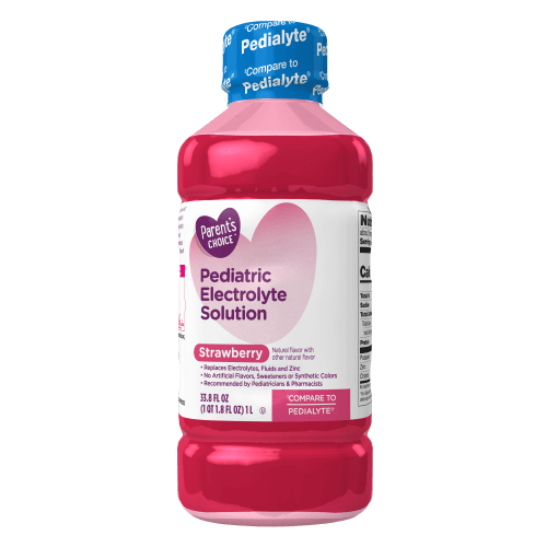 Parent's Choice Electrolyte Solution, Strawberry, Dye-Free, 1 Liter