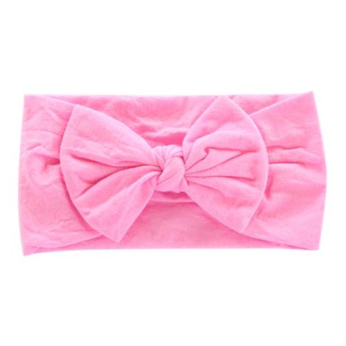 Bubblegum Pink Nylon Bow Headwrap