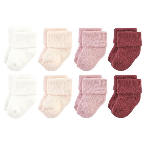 Hudson Baby Baby Girls' Cotton Rich Newborn and Terry Socks