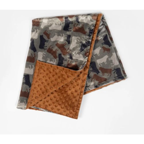 Cow Camo™ Minky Baby Blanket – American Farm Company