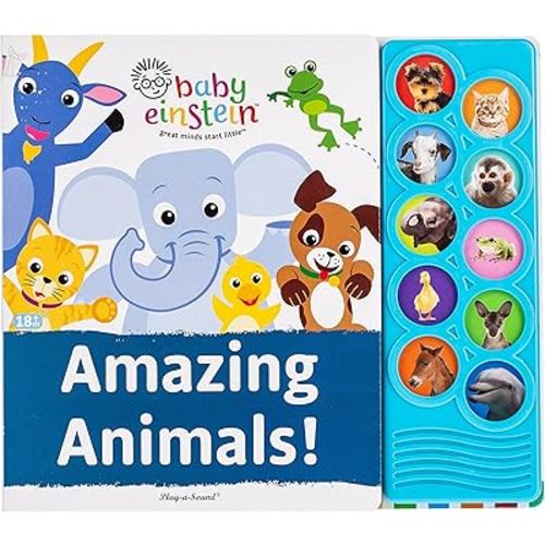Baby Einstein: Amazing Animals Play a Sound Board book – Sound Book, September 1, 2014