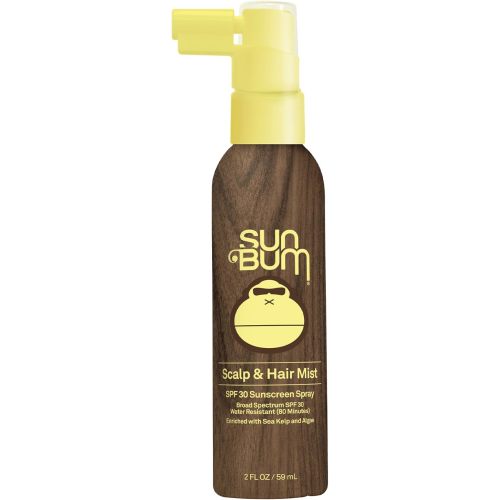 Sun Bum Original SPF 30 Sunscreen Scalp and Hair Mist - Hawaii Act 104 Compliant (Octinoxate & Oxybenzone) - Vegan - Broad Spectrum UVA/UVB Sunscreen Spray with Vitamin E - 2 oz