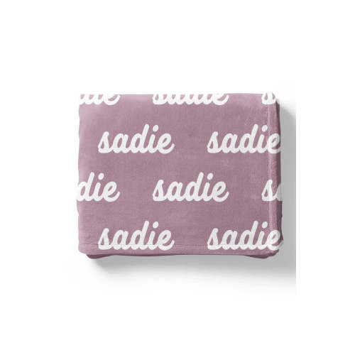 Violet Tones Personalized Color Blanket