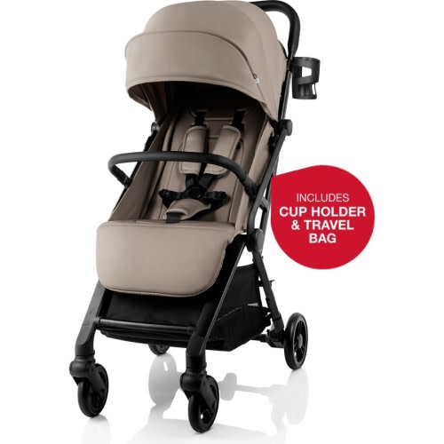Safe-n-Sound Cabin Travel Stroller - Taupe