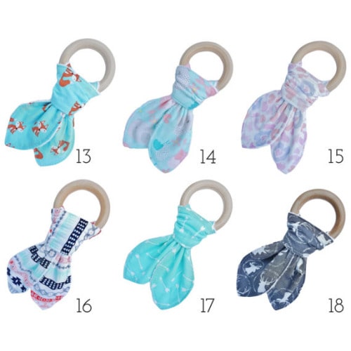 Baby Teething Toy // All Natural // Machine Washable // Bunny