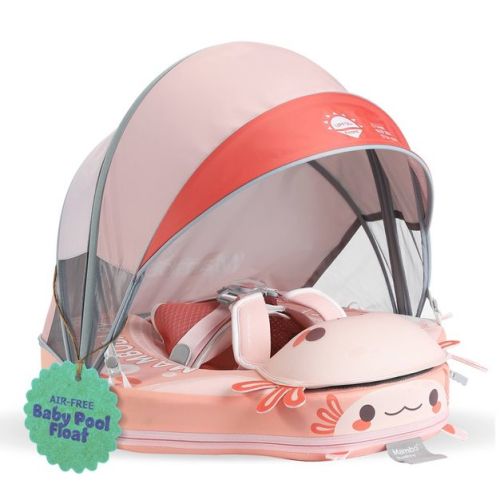 Mambobaby Sunny Navigator Baby Pool Float with Canopy -Earth Blue