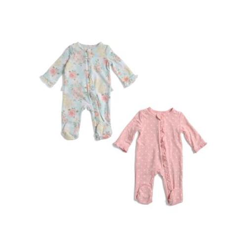 Newborn Girls 2pk Rose Meadow Footed Coveralls | Kids & Baby | TJ Maxx