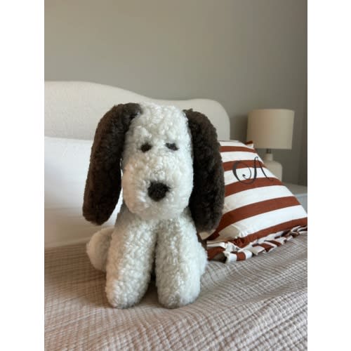 Marlow: Shearling Sheepskin Dog Stuffed with Wool– East Perry