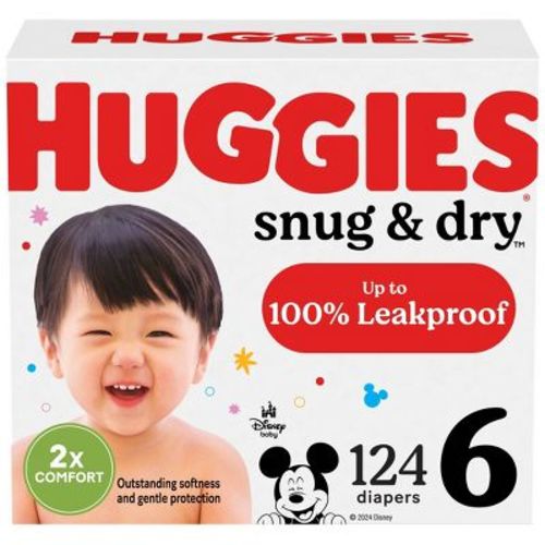 Huggies Snug & Dry Baby Disposable Diapers Huge Pack - Size 5 - 116ct