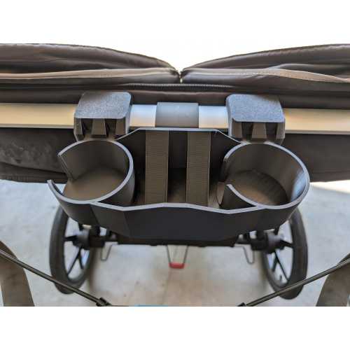 Cell Phone and Yeti Double Cup Holder for Thule Stroller