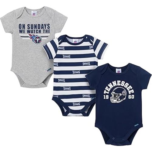 Gerber NFL baby-boys Nfl 3-pack Onesie Bodysuit