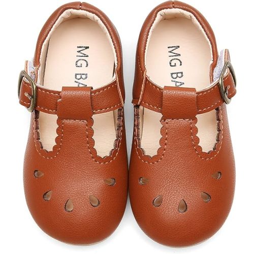 DADAWEN Girl's Classic Mary Jane School Uniform Shoes Flat Dress Shoes