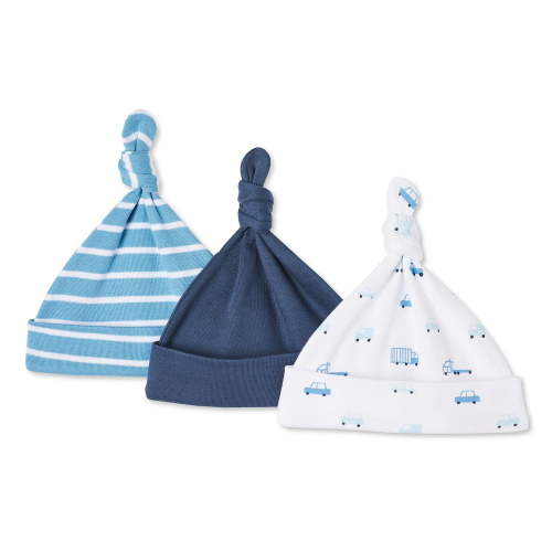 George Baby Boys' Knotted Hat 3-Pack, One Size - Walmart.ca