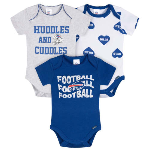 0-3 M, 3-Pack Baby Girls Buffalo Bills Short Sleeve Bodysuits – Gerber Childrenswear