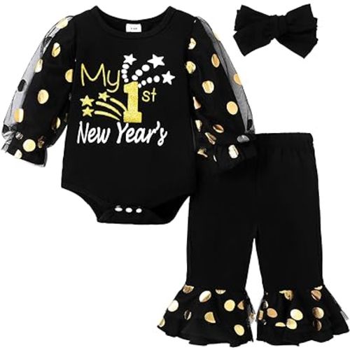 PATPAT Baby Girl Clothes Set Long Sleeve Infant Fall Outfits Toddler Tops and Pants Set