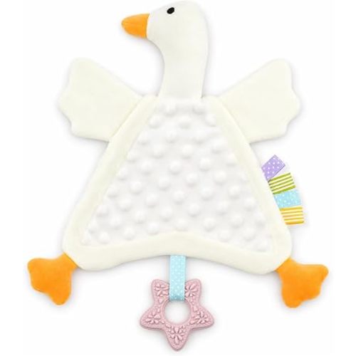 Loveys for Babies, White Goose Baby Security Blanket