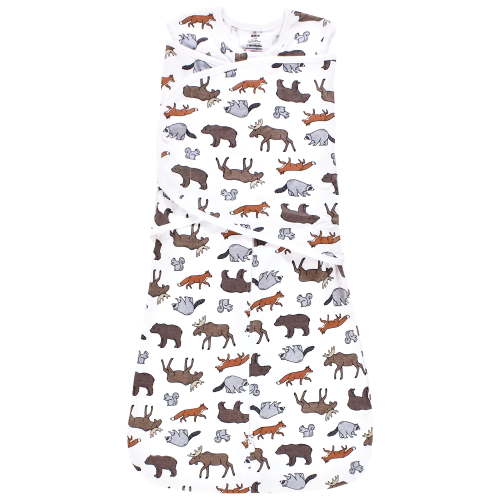 Hudson Baby Infant Boy Convertible Swaddle Sleep Sack, Animal Adventure, 0-3 Months